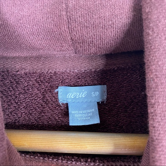 Aerie Maroon The Sweat Everyday Pullover Sweatshirt - Picture 5 of 10